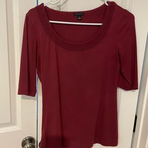 beautiful wine-colored top from Ann Taylor